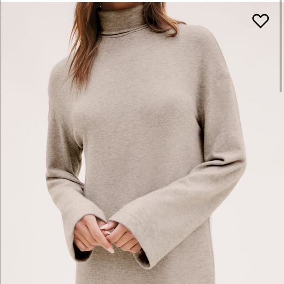 Reformation Aspen Dress Heather Gray - Picture 2 of 5